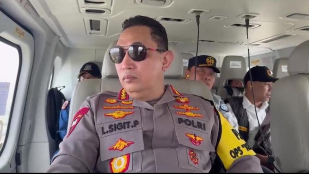 Kapolri Pantau Arus Balik Lebaran 2025 di Tol Cipali Lewat Udara