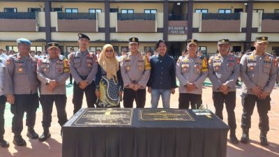 Peringati Jasa Anggota Gugur, Polres Gowa Resmikan Gapura AIPTU Yayan Sutarya