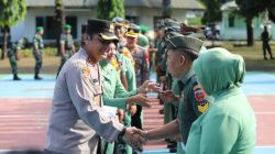 Silaturahmi ke Kodim 1409, Kapolres Gowa Apresiasi Kenaikan Pangkat Prajurit
