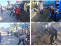 Sinergi Polri dan Warga Dukung Program Annangkasi Gelar Kerja Bakti di Kecamatan Pallangga Gowa