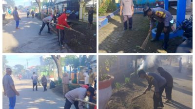 Sinergi Polri dan Warga Dukung Program Annangkasi Gelar Kerja Bakti di Desa Panakukang Gowa