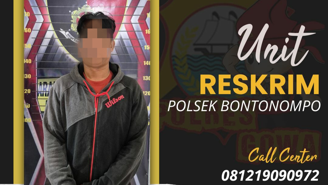 Unit Reskrim Bontonompo Bekuk Terduga Pelaku Penganiayaan Pegawai Koperasi di Desa Manjapai