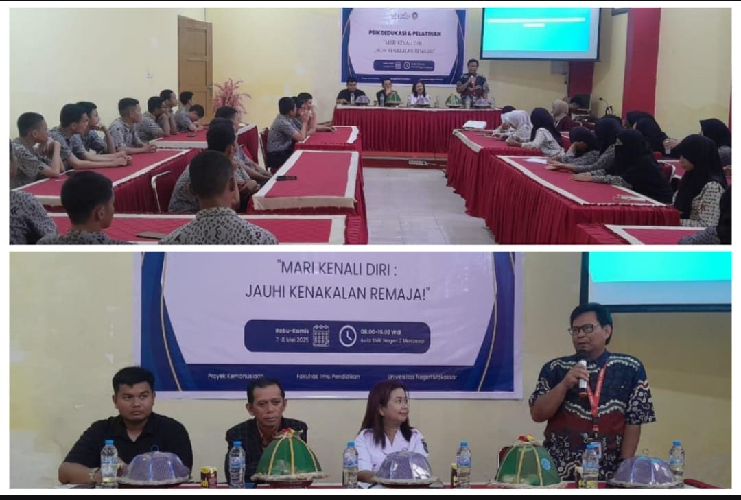Siswa SMKN 2 Belajar Psikoedukasi: Kenali Diri dan Hindari Kenakalan Remaja bersama DP3A Sulsel