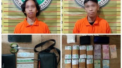 Dua Warga Tonakka Lutra Diciduk Edarkan Obat Golongan G, Polisi Sita 1.800 Butir Pil Terlarang