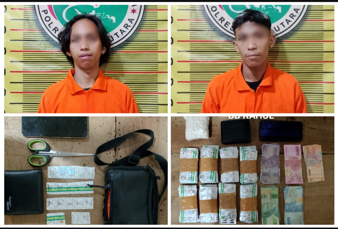Dua Warga Tonakka Lutra Diciduk Edarkan Obat Golongan G, Polisi Sita 1.800 Butir Pil Terlarang