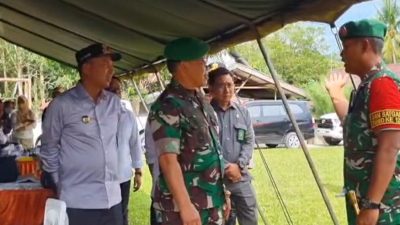 Tim Wasev TMMD 124 Mabes TNI AD Apresiasi Proyek Fisik di Desa Pincara Luwu Utara