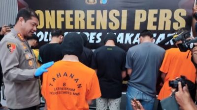 Polrestabes Makassar Tangkap Pimpinan Geng Motor yang Bacok Dua Anak di Bawah Umur