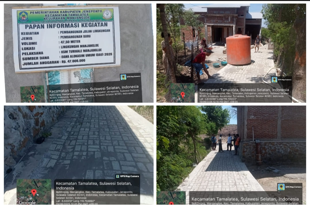 Proyek Paving Block Rp47 Juta di Manjangloe Diduga Asal Jadi, Terancam Dibongkar