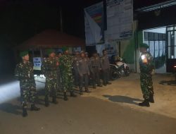 Koramil 1412-07/Watubangga Gelar Patroli dan Siskamling di Wilayah Binaan