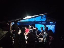 Laksanakan Patroli Malam, Koramil 1417-12/Soropia Pastikan Keamanan Warga