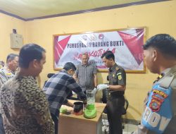 Sat Resnarkoba Polres Poso Musnahkan Barang Bukti Narkotika Hasil Tangkapan Agustus–September 2025