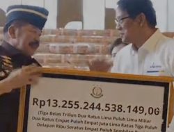 Uang Sitaan Setinggi 2 Meter dengan Jumlah Triliunan Dipamerkan Kejagung ke Presiden Prabowo