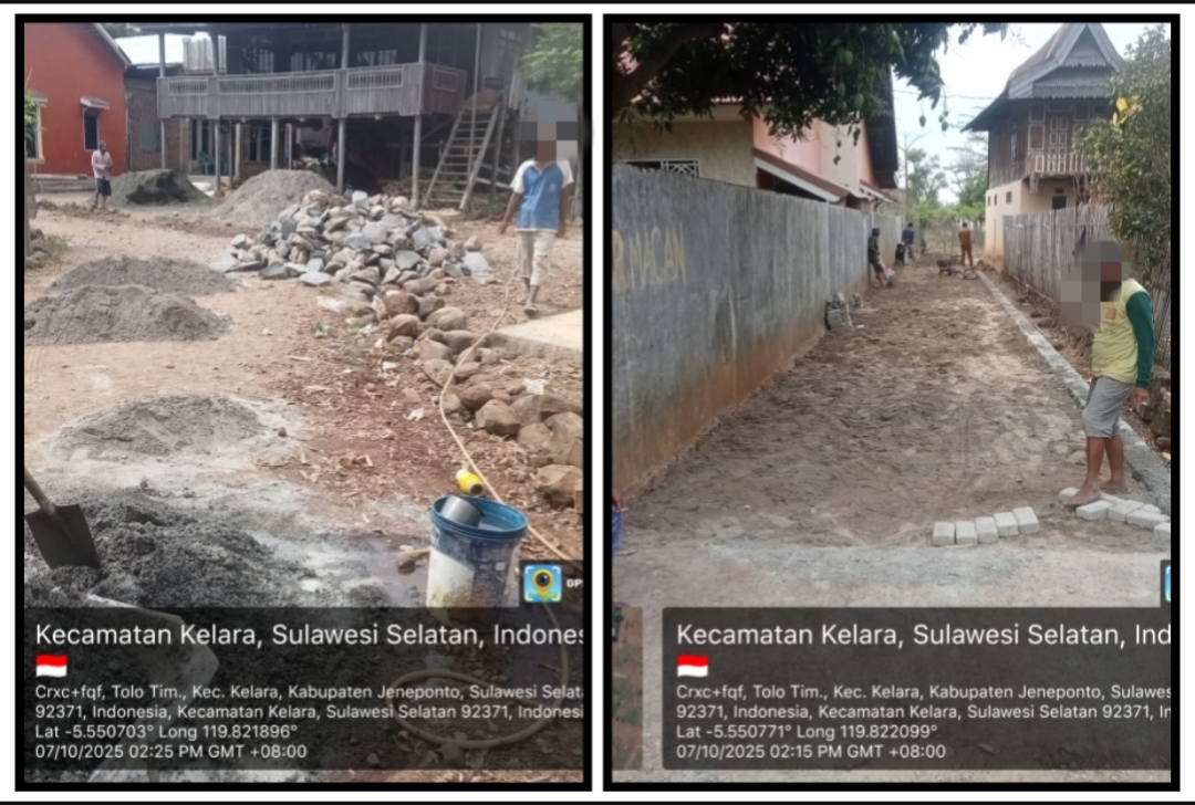 Proyek Jalan Setapak di Tolo’ Timur Diduga Siluman, Papan Informasi Tak Pernah Terpasang