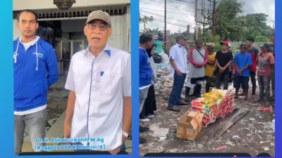 Anggota DPR RI Fraksi PAN Dr. Ashabul Kahfi Sisir Komunitas Petugas Kebersihan Berbagi Berkah Sembako