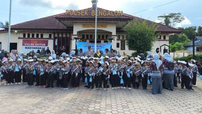 Polsek Bengalon Bagikan Bingkisan Snack untuk 135 Siswa TK Tunas Melati