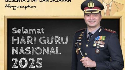 Kapolres Gowa, Staf dan Jajaran Apresiasi Peran Guru dalam Membentuk Generasi Bangsa