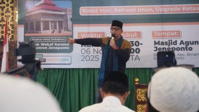 Safari Dakwah Dompet Dhuafa, Pj. Sekda dan Ibu Bupati Jeneponto Hadiri Ceramah Ustadz Dzacky Mirza