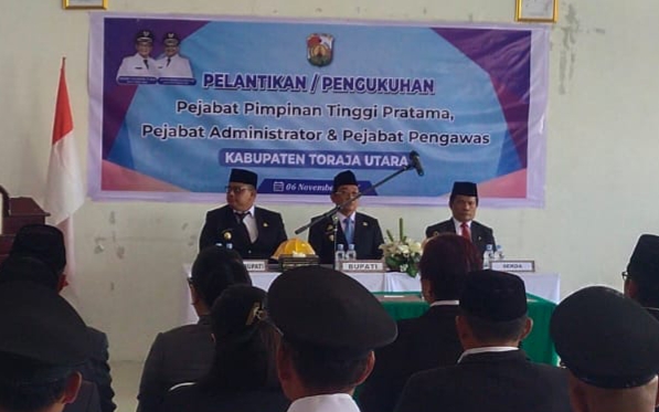 Bupati Toraja Utara Lantik 36 Pejabat Baru, Prof. Zudan Ingatkan Job Fit Bukan Alat Nonjobkan ASN