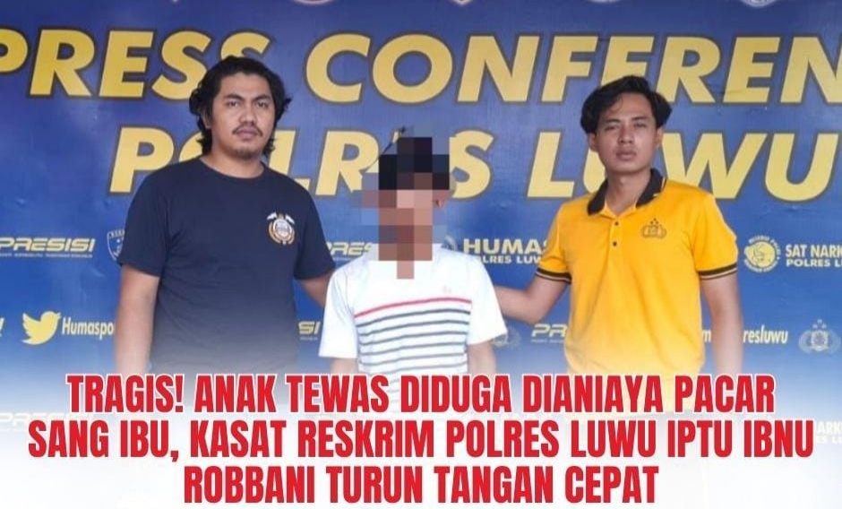 Tragis, Pria di Luwu Pukul Anak Kekasihnya Gunakan Sapu Ijuk dan Balok Kayu Hingga Tewas