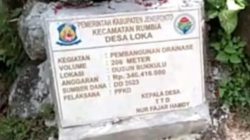 Proyek Drainase Rp340 Juta di Desa Loka Rumbia Diduga Langgar Aturan Dana Desa