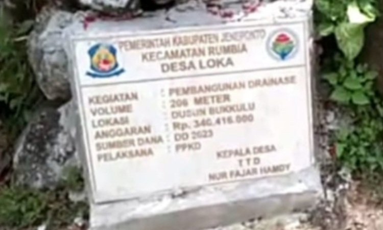 Proyek Drainase Rp340 Juta di Desa Loka Rumbia Diduga Langgar Aturan Dana Desa