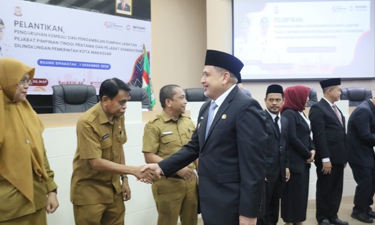 Pelantikan 14 Pejabat Inspektorat, Pemkot Makassar Kunci Penguatan Pengawasan Internal