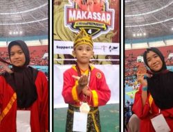 Bersaing dengan Ratusan Pesilat, Atlet Tapak Suci MTs Muhammadiyah Cabang Mamajang Raih Tiga Medali