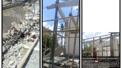 Fatal, Proyek Rp1,7 Miliar Gedung Pertemuan Sipitangarri Jeneponto Ambruk, Dua Pekerja Nyaris Jadi Korban