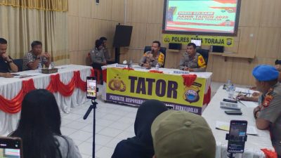 Akhir Tahun 2025, Polres Tana Toraja Catat 379 Kasus Gangguan Kamtibmas