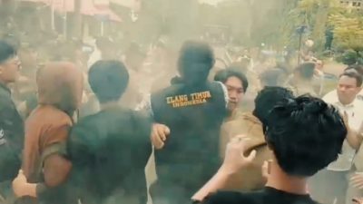 Elang Timur Indonesia Gelar Unjuk Rasa, Desak PTDH Oknum Aparat Pelanggaran HAM Berat di Polda Sulsel