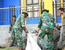 Aksi Skala Besar TNI, Polri dan Pemprov Sultra Ciptakan Lingkungan ASRI (Aman, Sehat, Resik dan Indah)