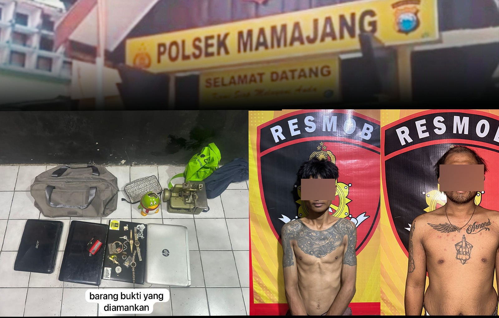 Gasak Isi Rumah Kosong, Hasil Curian untuk Beli Narkoba, Pelaku Dibekuk Resmob Mamajang