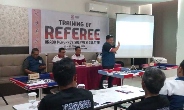 ORADO Sulsel Gelar Pelatihan dan Sertifikasi Wasit Domino di Makassar