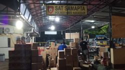 Patroli Ramadan, Polisi Grebek Toko di Kandea Makassar dan Sita Ribuan Botol Miras