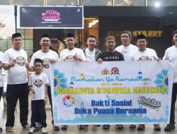 Bharaduta Dermaga Polres Pelabuhan Makassar Berbagi Takjil dan Bukber Bersama Warga