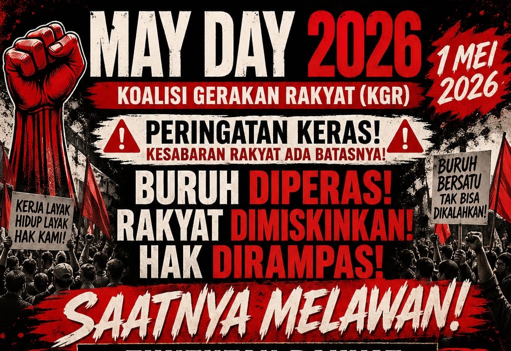 KGR Makassar Suarakan “Saatnya Melawan”: Isu Penggusuran PKL, Nasib Buruh, dan Konflik Agraria di May Day 2026