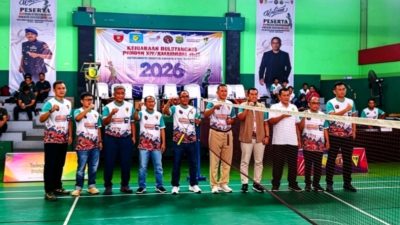 Turnamen Bulutangkis Pomdam XIV/Hasanuddin Bergulir, Puluhan Klub Ramaikan Persaingan di Makassar