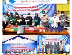 Kapolda Sulsel Hadiri Pemusnahan Rokok dan Minuman Beralkohol Ilegal oleh Kanwil DJBC Sulbagsel