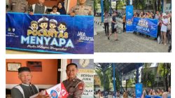 Personel Seksi STNK Subditregident Ditlantas Polda Metro Jaya melakukan  Sosialisasi pelayanan Samsat   dengan pemberian  Sembako kepada Warga disekitar Samsat Jakarta Barat  Dan  Santunan Sembako , Anak Yatim Dhuafa,  Warga Sekitar Samsat Tangerang Selatan Dan  Mengunjungi Asrama tahfidz Generasi Harapan di Rangkapan Jaya Pancoran Mas Depok