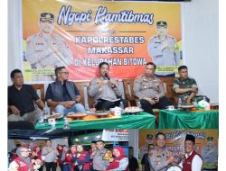 Ngopi Kamtibmas bersama Kapolrestabes Makassar, Warga Bitowa Curhat Soal Geng Motor hingga Kemacetan