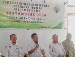 Pemdes Rompegading kecamatan Cenrana kabupaten Maros laksanakan musyawarah Desa perubahan RKPDes dan APBDes tahun anggaran 2026.