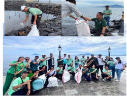 Peringati Hari Lingkungan Hidup Sedunia, PLN UIP Sulawesi Berpartisipasi dalam Gerakan Bersih-Bersih Pantai Malalayang