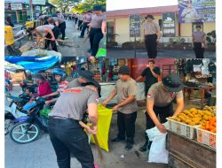 Sambut HUT Bhayangkara ke-80, Brimob Sulsel Turun Tangan Bersihkan Masjid dan Pasar untuk Masyarakat