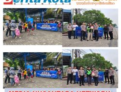 Personel Seksi STNK Subditregident Ditlantas Polda Metro Jaya melakukan  Sosialisasi Berkaitan Inovasi  Pelayanan Samsat Dan Sosialisasi Pelayanan Samsat  Dan Pemberian Bantuan Sembako Dan Santunan kepada Warga Sekitaran Mako Samsat Jakarta Barat, Samsat Bekasi Kota  Serta Pembagian Sembako kepada Pengemudi  Ojek Online Anak Yatim Dan Dhuafa di Jl.Raya Serpong KM 405 Serpong Tangsel