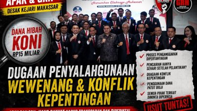 Polemik Dana Hibah KONI, APAK dan GRH: Persoalan Dana Hibah KONI Bukan Soal APBD, tetapi Dugaan Penyalahgunaan Wewenang