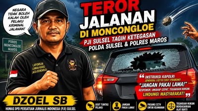 Teror Jalanan di Moncongloe, PJI Sulsel Tagih Ketegasan Polda Sulsel dan Polres Maros