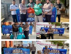 Polantas Menyapa, Personel Seksi STNK Subditregident Ditlantas Polda Metro Jaya melakukan Sosialisasi Inovasi  pelayanan Samsat  Jakarta Timur, Samsat Kota Tangerang,   Dan Samsat Kota Bekasi Dengan Pembagian Sembako Kepada Masyarakat Sekitar dan Wajib Pajak Serta Baksos kunjungan kepada Panti Yatim Dhuafa