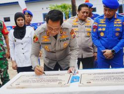 Kapolda Sulsel Resmikan Pos Pangkalan Kapal Patroli Polairud di Pulau Jinato Kab. Kepulauan Selayar