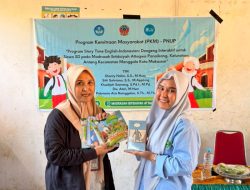 Tim PKM PNUP Sosialisasi Program Dongeng Story Time English-Indonesian untuk Siswa di MI Attaqwa Panaikang